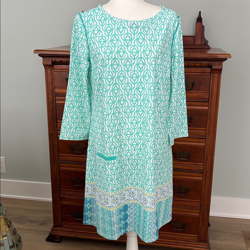 NWT Cabana Life Coastal Cottage UPF 50+ Shift Coverup Dress Size XL Vibrant - Picture 5 of 13